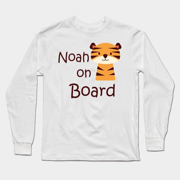 Noah on board sticker Long Sleeve T-Shirt by IDesign23